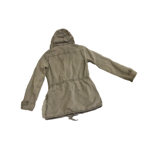 Aritzia Talula Jacket Womens Small Khaki Hooded Military Utility Cargo Coat - Picture 4 of 16